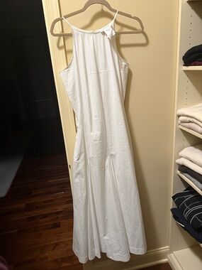 Sportmax White Halter Maxi Dress